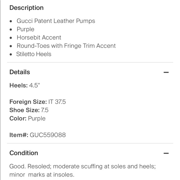 Gucci high heeled loafers - Picture 5 of 5